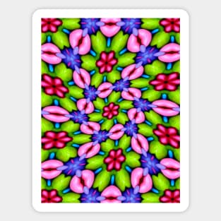 Cute Pink Flower Pattern Magnet